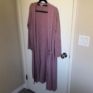 Dusty rose pink long cardigan (Sarah by Llr)